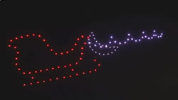 Drone holiday light display