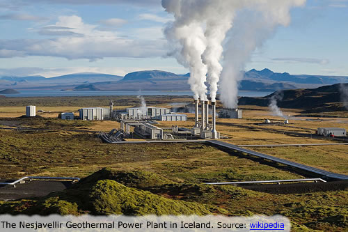 Geothermal energy plant in Iceland