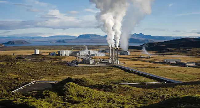 Geothermal energy plant in Iceland