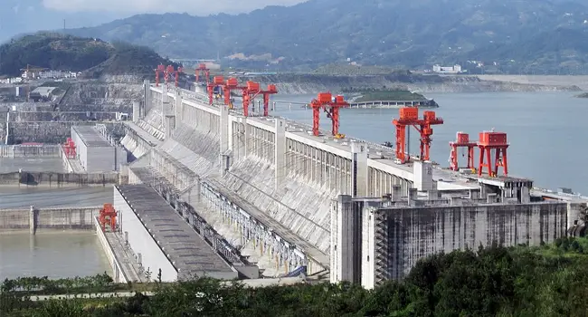 The Three Gorges Dam on the Yangtze River, China
