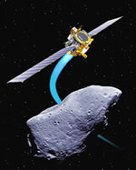 asteroid being tracked by satellite