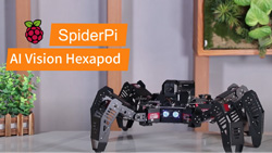 Hiwonder SpiderPi: AI Intelligent Visual Hexapod Robot Powered by Raspberry Pi