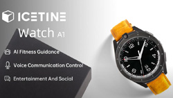 The Icetine Watch smart watch with an AI digital human