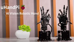 The uHandPi smart vision bionic robotic hand.