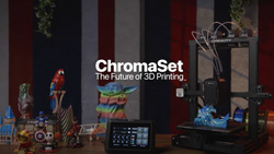 The Chromaset multi-filament 3D printing pad