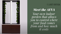The AEVA indoor vertical hydroponic garden for the home