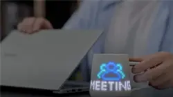 PixelMug P1 AI-enhanced mug with a dynamic pixel display