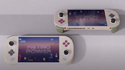 The Ayaneo 2 AMD 6800U Windows handheld gaming console.