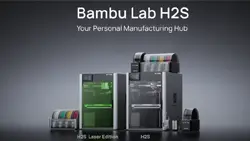 Bambu Lab H2S single-nozzle 3D printer