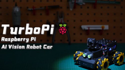 The TurboPi Raspberry Pi omnidirectional mecanum wheels robot car kit