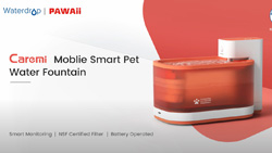 The Caremi mobile smart pet fountain